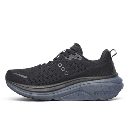 Saucony Men's Hurricane 25 Sneaker, Black/Shadow, 10.5