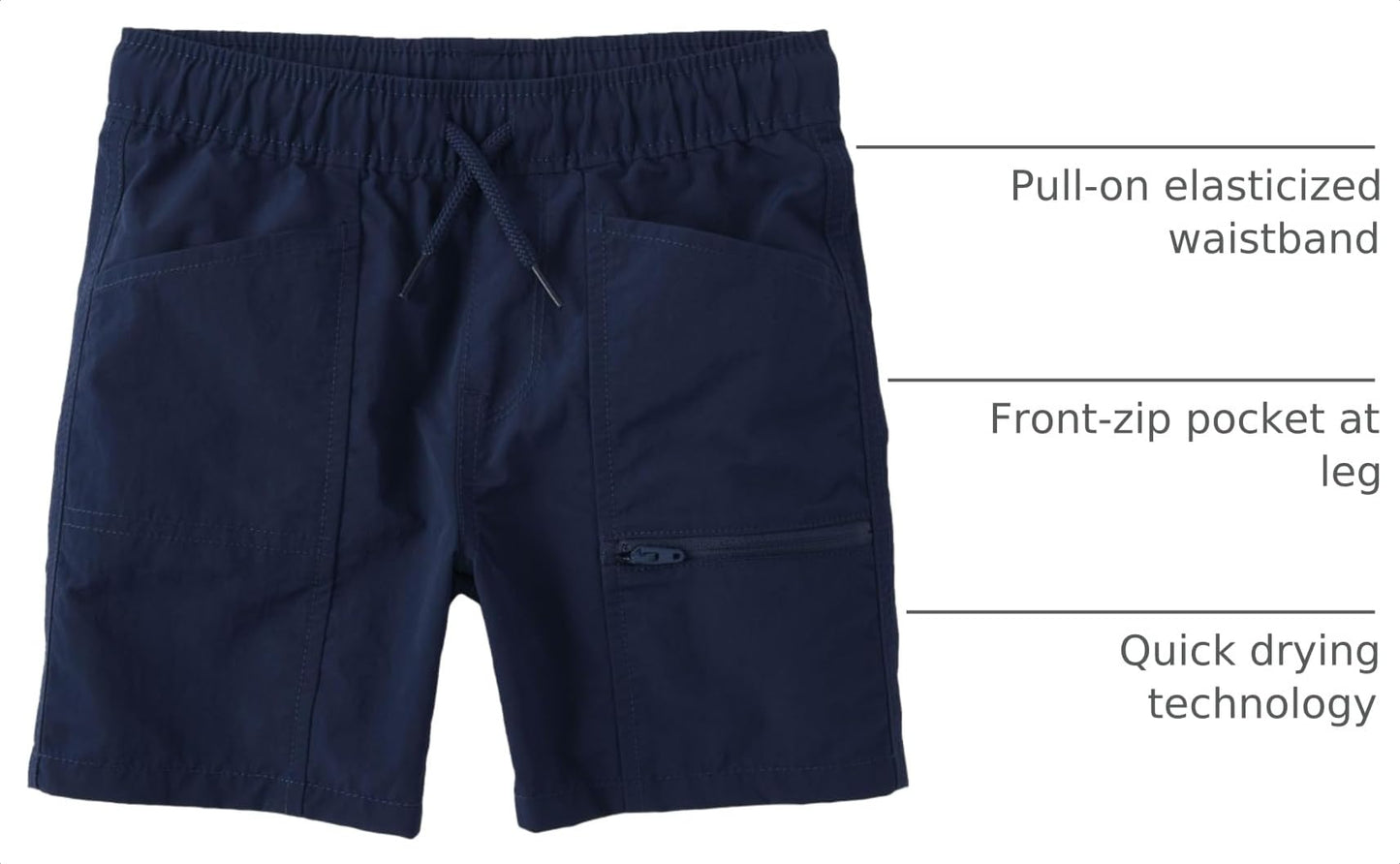 The Children's Place,Boys,Quick Dry Pull On Cargo Shorts 5.5"
