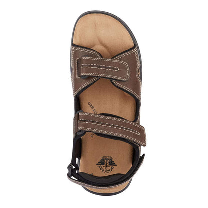 Dockers Mens Newpage Outdoor Sport Sandal Memory Foam, Briar, 13 W