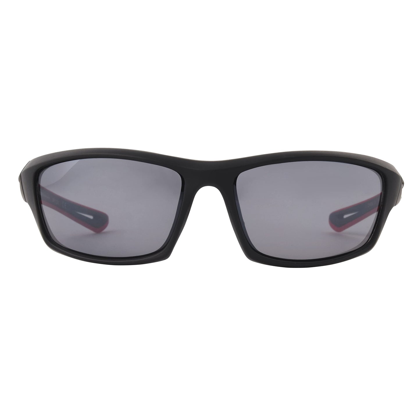 Ironman 1902 Wrap-Around Sport Sunglasses for Men, Black, 61mm
