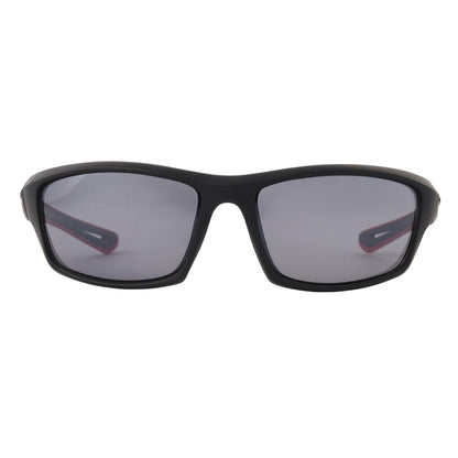 Ironman 1902 Wrap-Around Sport Sunglasses for Men, Black, 61mm