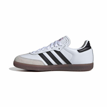 Adidas Unisex-Kids Samba Indoor, White/None/None, 5.5
