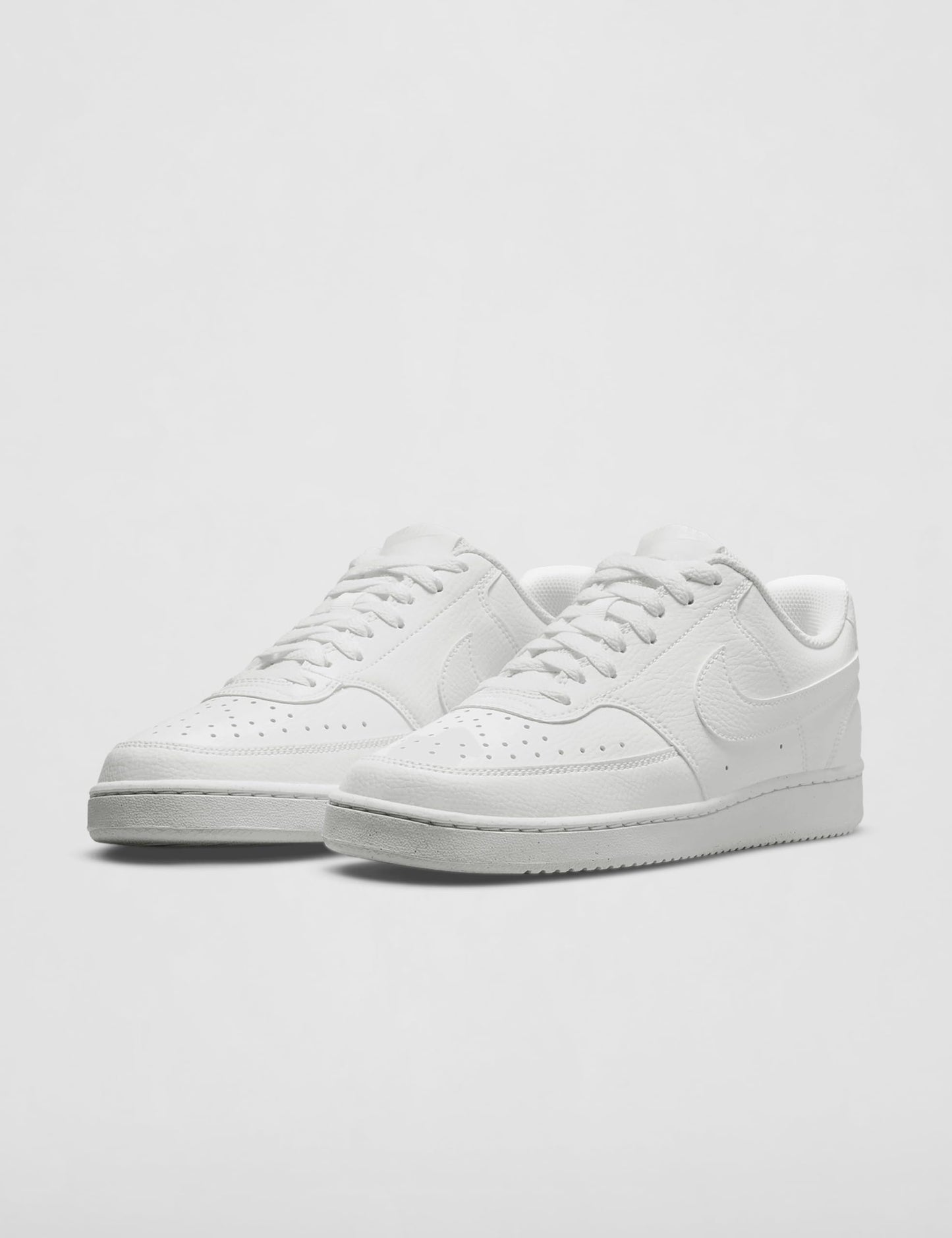 Nike Women's Court Vision Low Next Nature Shoes, White/White-White, 9