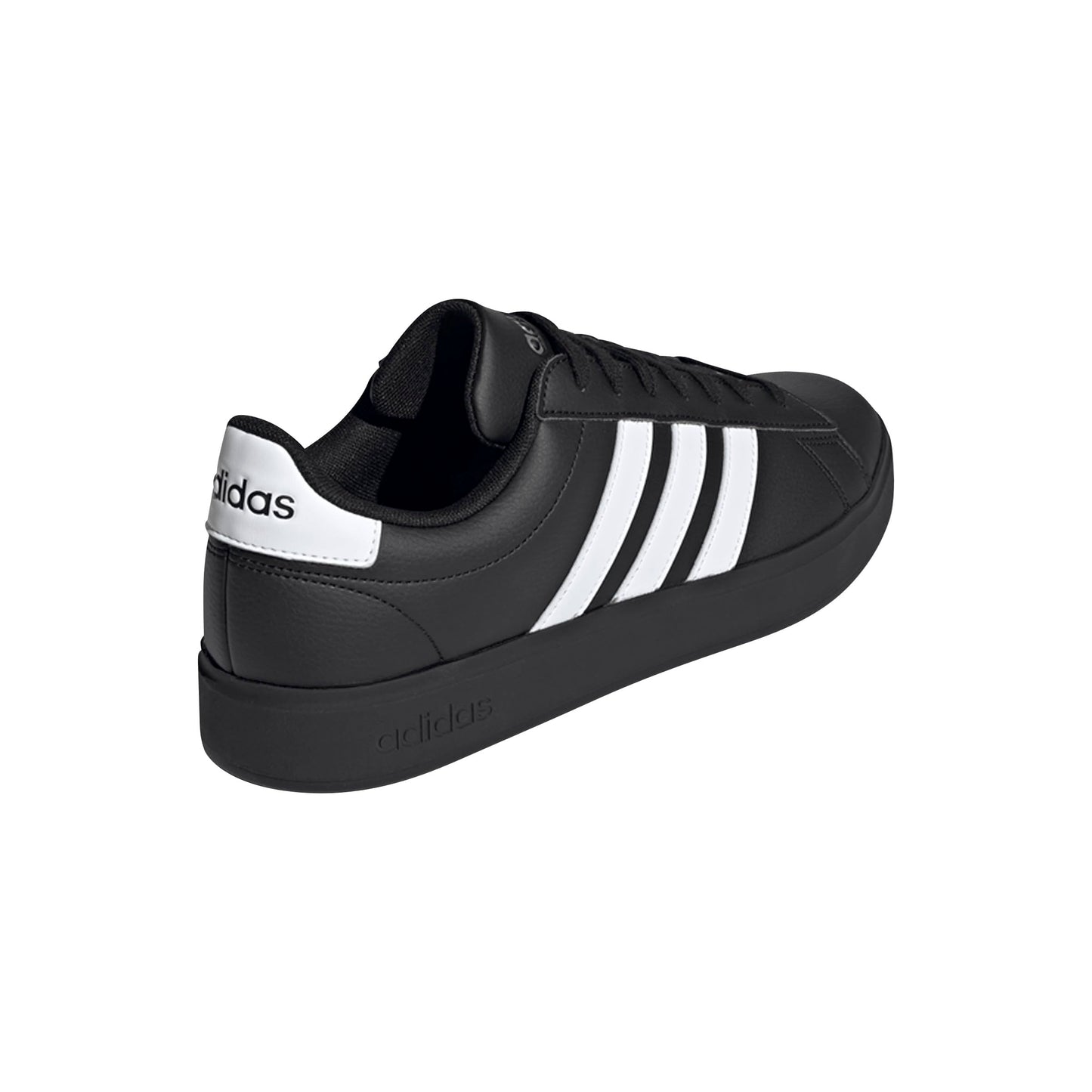 Adidas Mens Grand Court 2.0 Sportswear, Black/White/Gold Metallic, 12