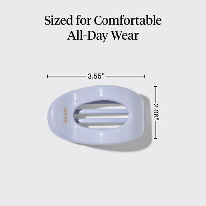 Kitsch Medium Flat Claw Clips for Women - Stylish Flat Hair Clips, Strong Hold for Thick & Fine Hair | Non-Slip for Secure, Comfortable All-Day Wear - Hydrangea Breeze