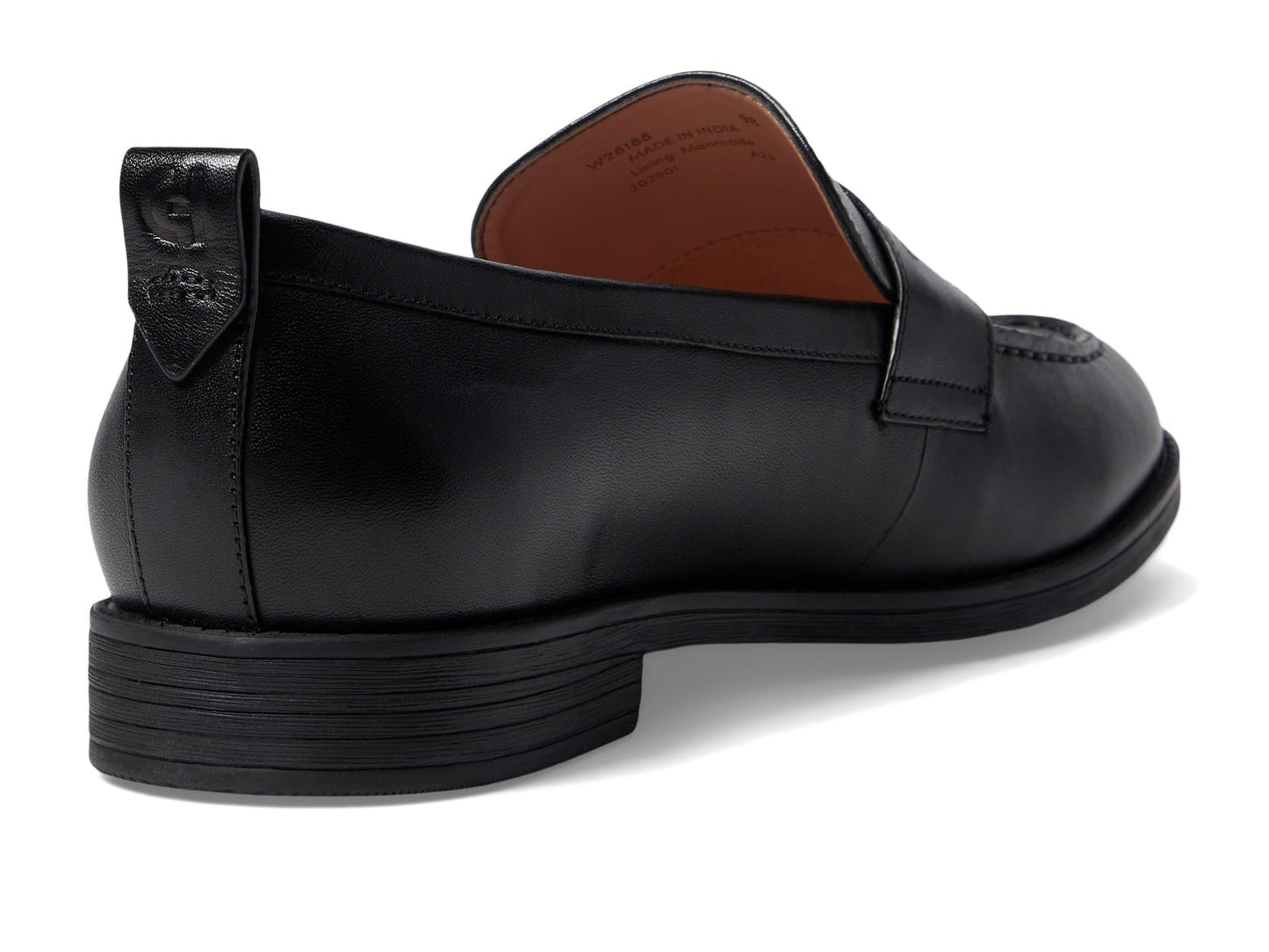 Cole Haan Women's Stassi Penny Loafer, Black Leather, 8.5-C US