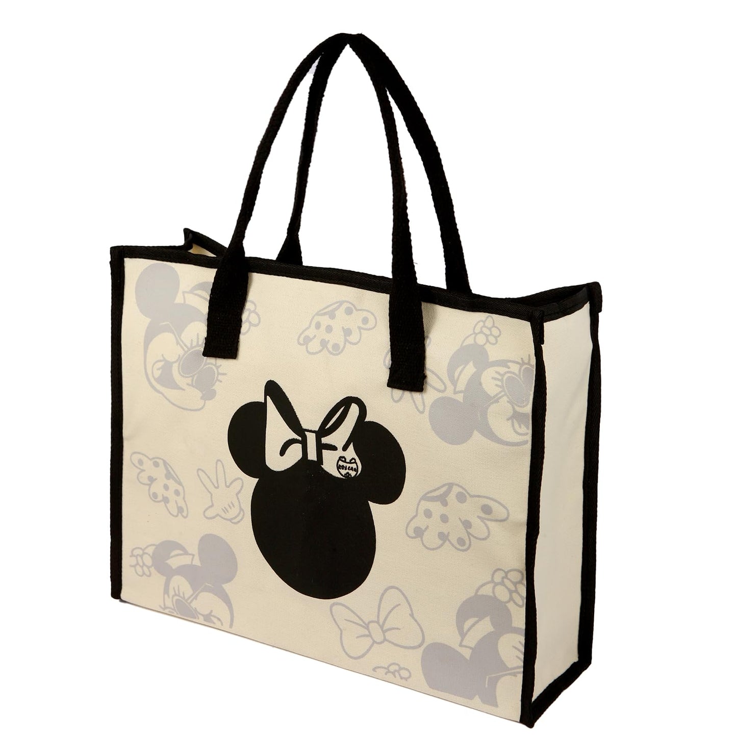 Charmory Cute Canvas Tote Bag Aesthetic for Women,Reusable Cloth Bags Shoulder Bag for Work Beach Travel with Zipper and Inner Pocket