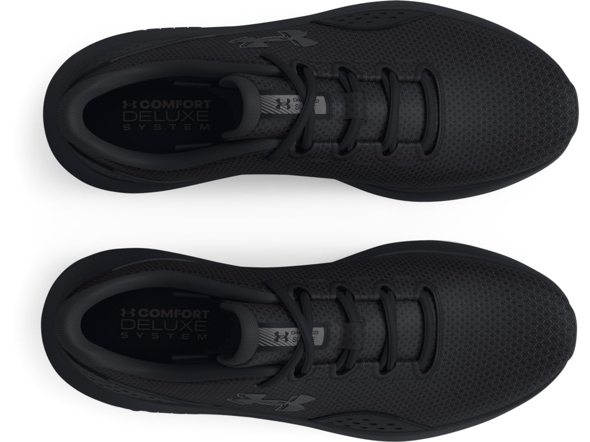 Under Armour Men's Charged Surge 4, (002) Black/Black/Black, 11.5, US