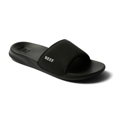 Reef One Slide Mens Sandal, Lightweight & Water Friendly, Black, 10