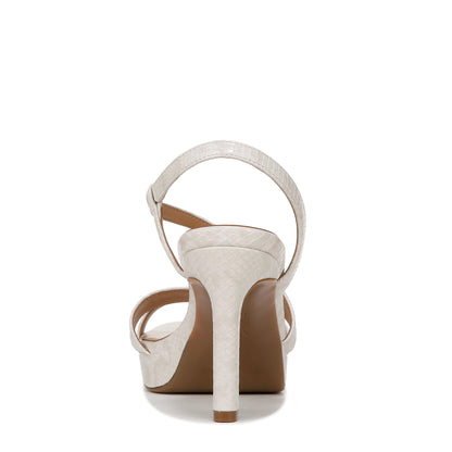 Naturalizer Women's Abby Heeled Sandal Beige Snake 6.5 W
