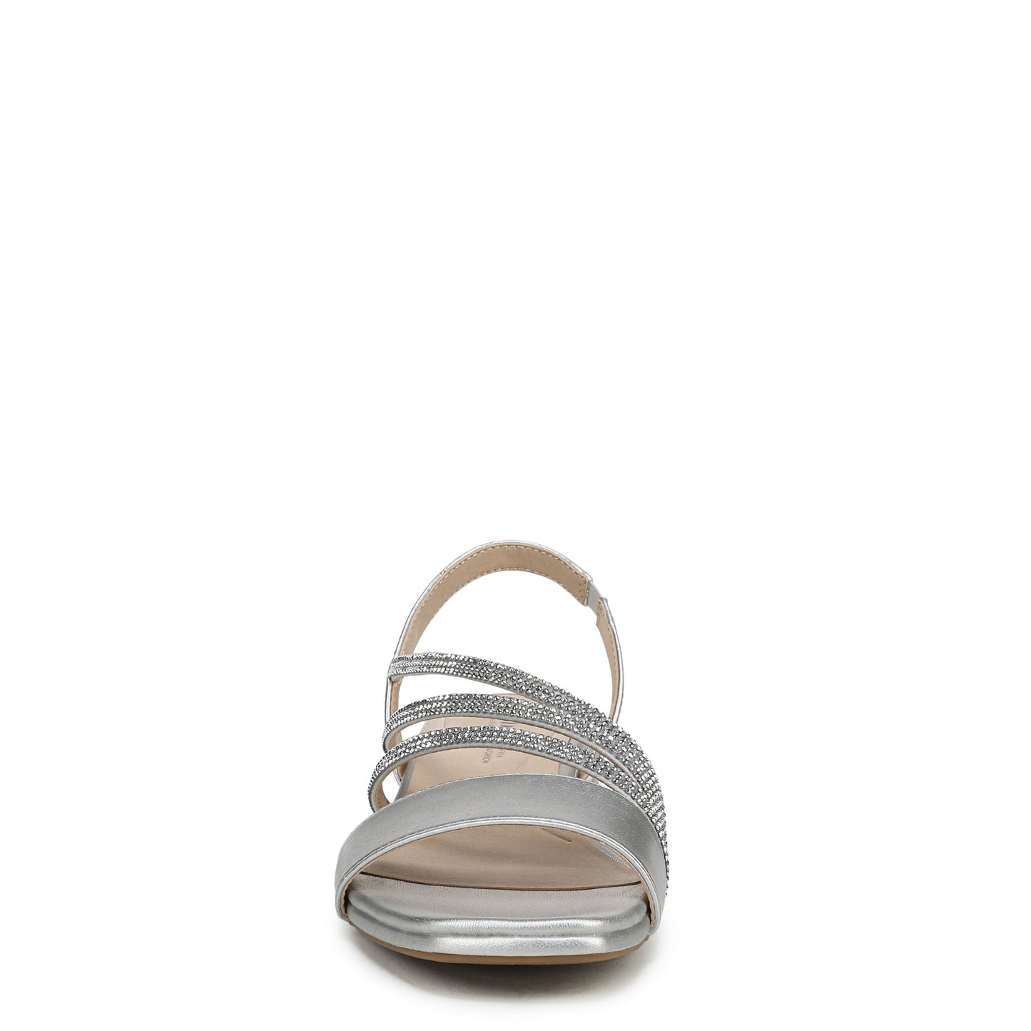 LifeStride Women's Joy Sandal Silver Synthetic 8.5 W
