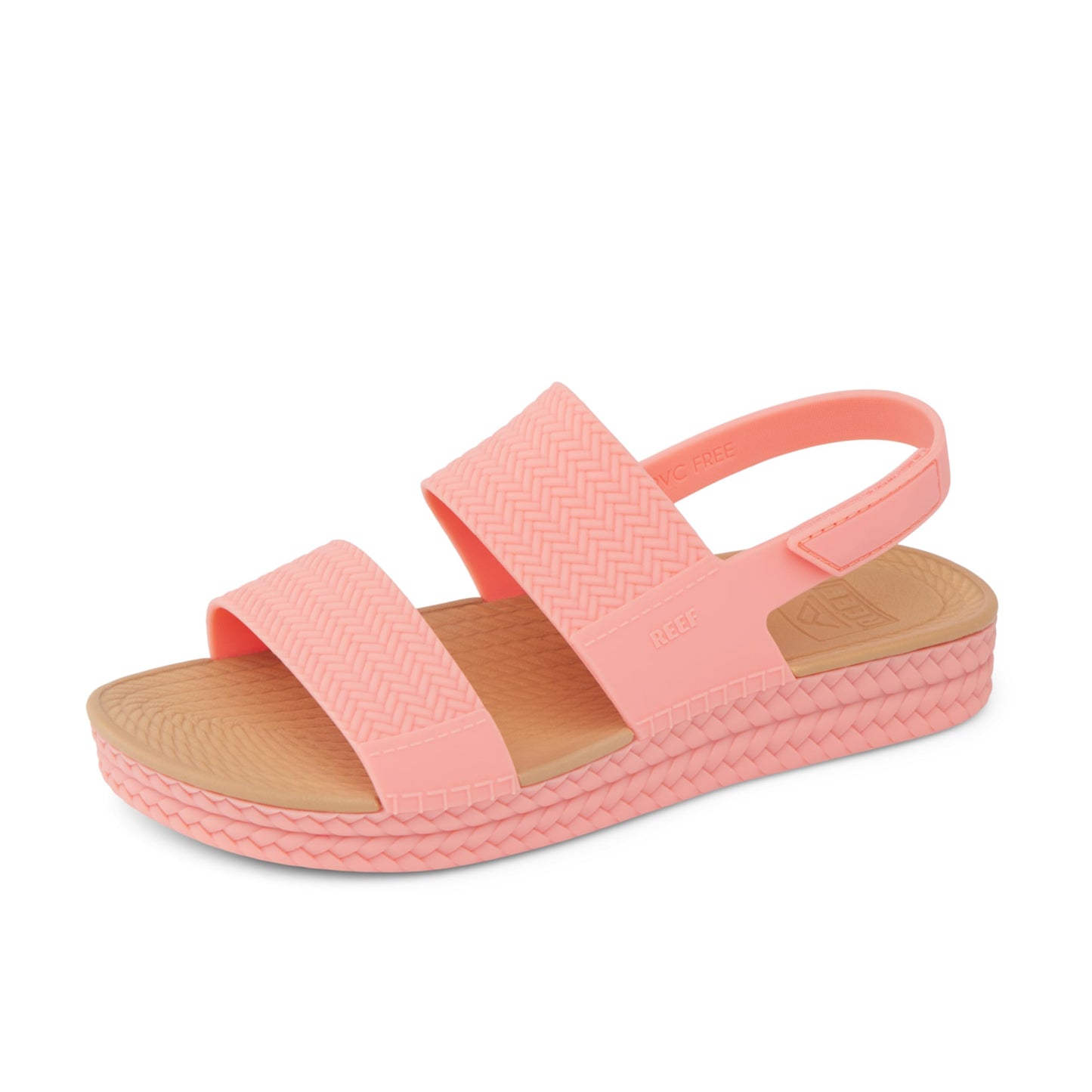 REEF Water Vista Womens Platform Sandal, Water Friendly, Adjustable Strap, Burnt Coral, 8