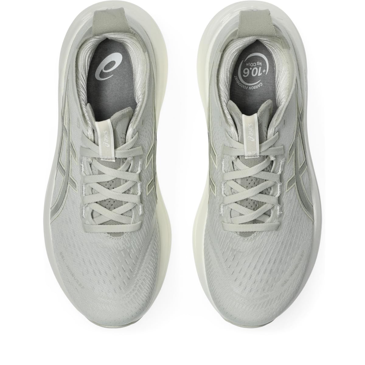 ASICS Women's Gel-Nimbus 27 Running Shoes, 6.5, Lake Grey/White SAGE