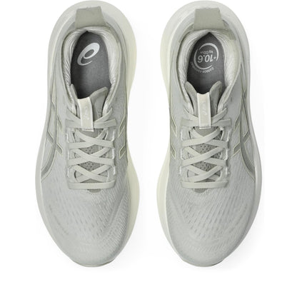 ASICS Women's Gel-Nimbus 27 Running Shoes, 6.5, Lake Grey/White SAGE