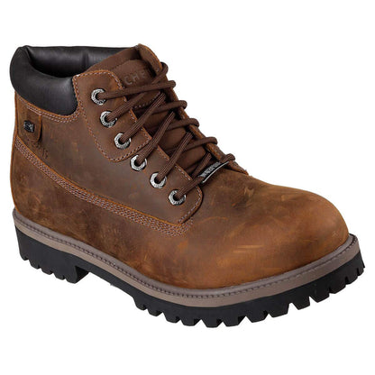 Skechers Men's Sergeants Verdict Chukka Boot, Dark Brown, 13