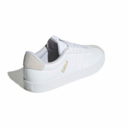 adidas Women's VL Court 3.0 Sneaker White/White/Grey
