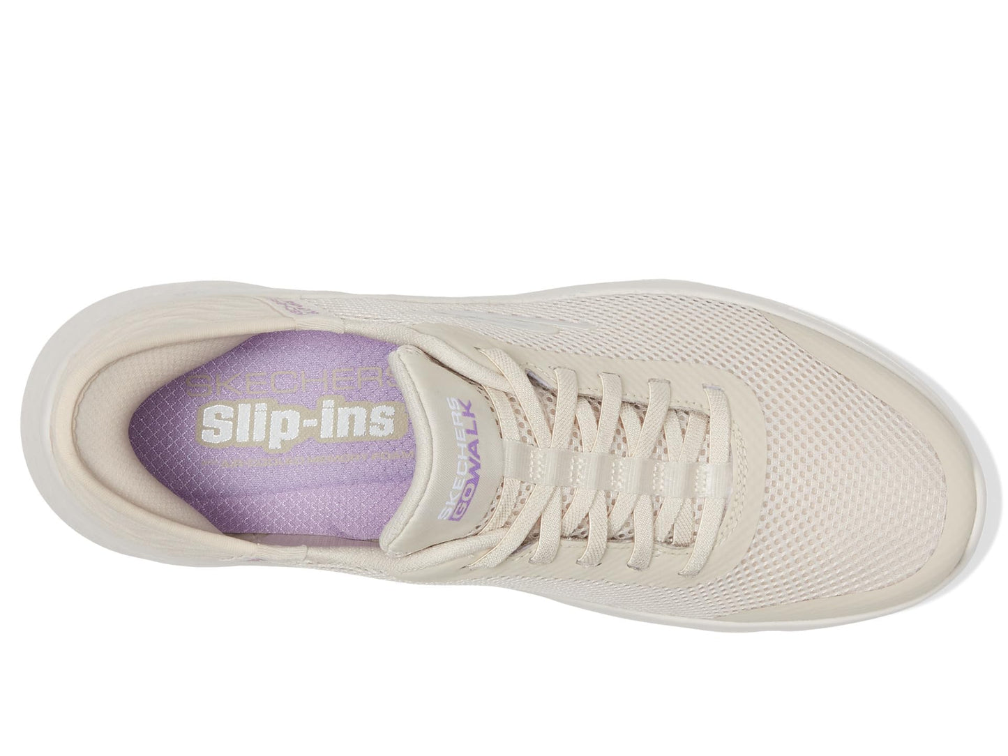 Skechers Women's Go Walk Flex Hands Free Slip-Ins - Grand Entry Sneaker, Off White, 8.5 US