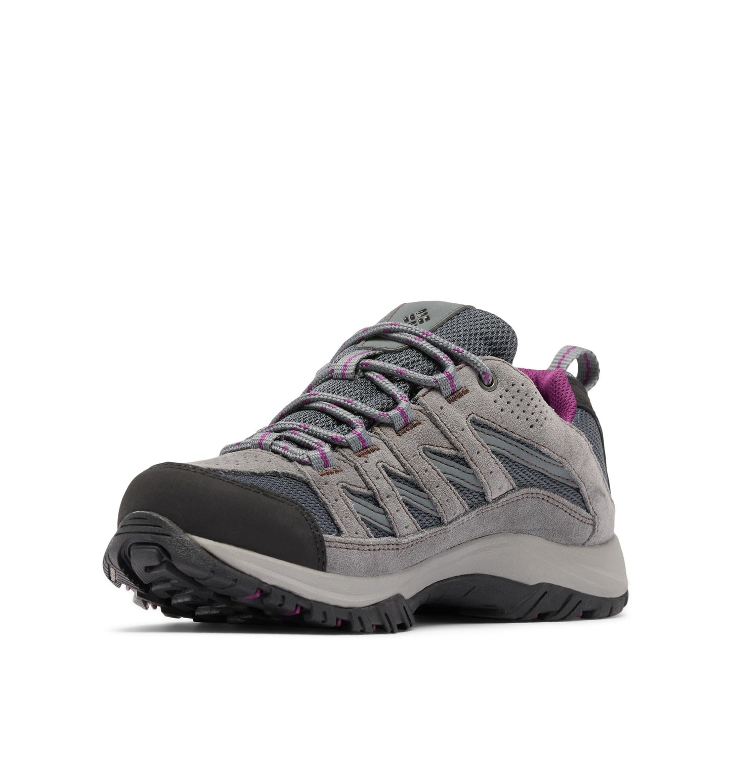 Columbia Womens Crestwood Waterproof, Graphite/Wild Iris, 8.5