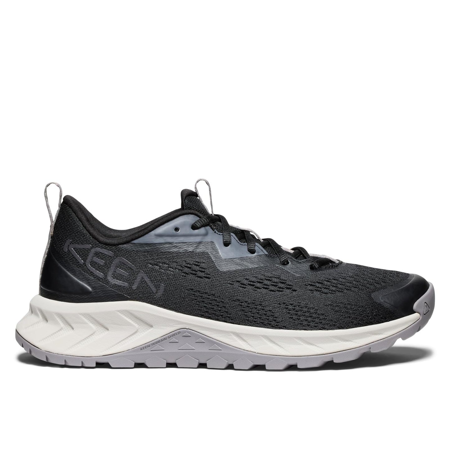 KEEN Men's Versacore Speed Breathable Vented Comfortable Hiking Shoes, Black/Steel Grey, 15