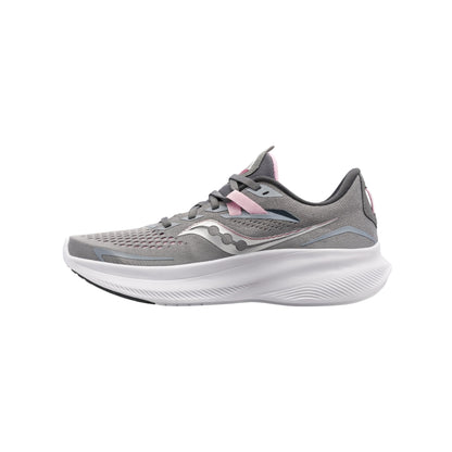 Saucony Ride 15 Women Running Shoe, Alloy Quartz, 8.5 Wide