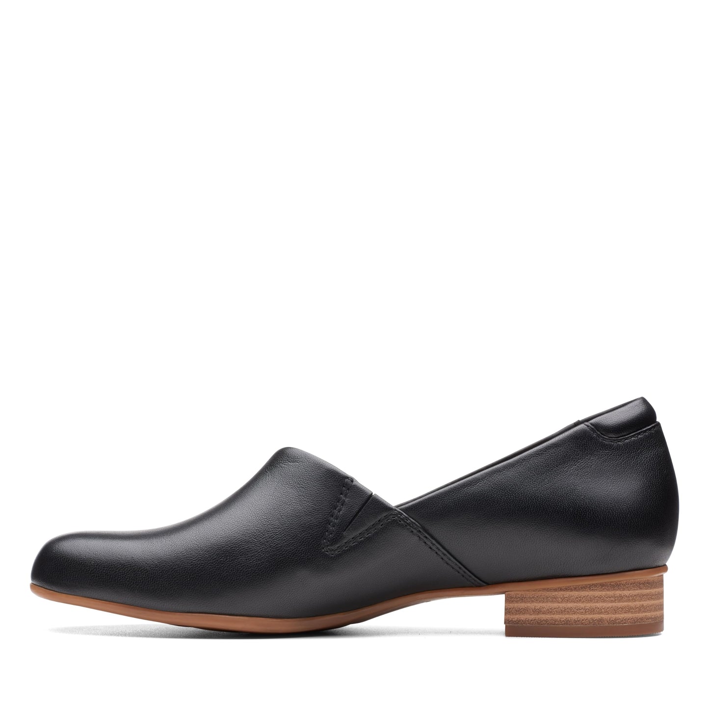 Clarks Women's Juliet Palm Loafer, Black Leather, 5 M US