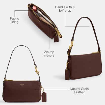 Coach Women's Natural Grain Leather Plaza Bag 18, Maple, One Size