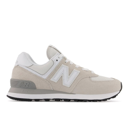 New Balance Womens 574 Core Sneaker, Nimbus Cloud with White, 7 Wide US