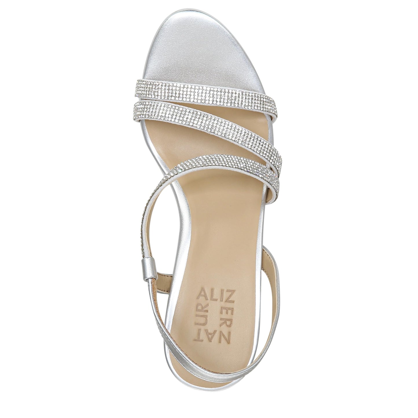 Naturalizer Women's Brenta Heeled Sandal Silver 11 W