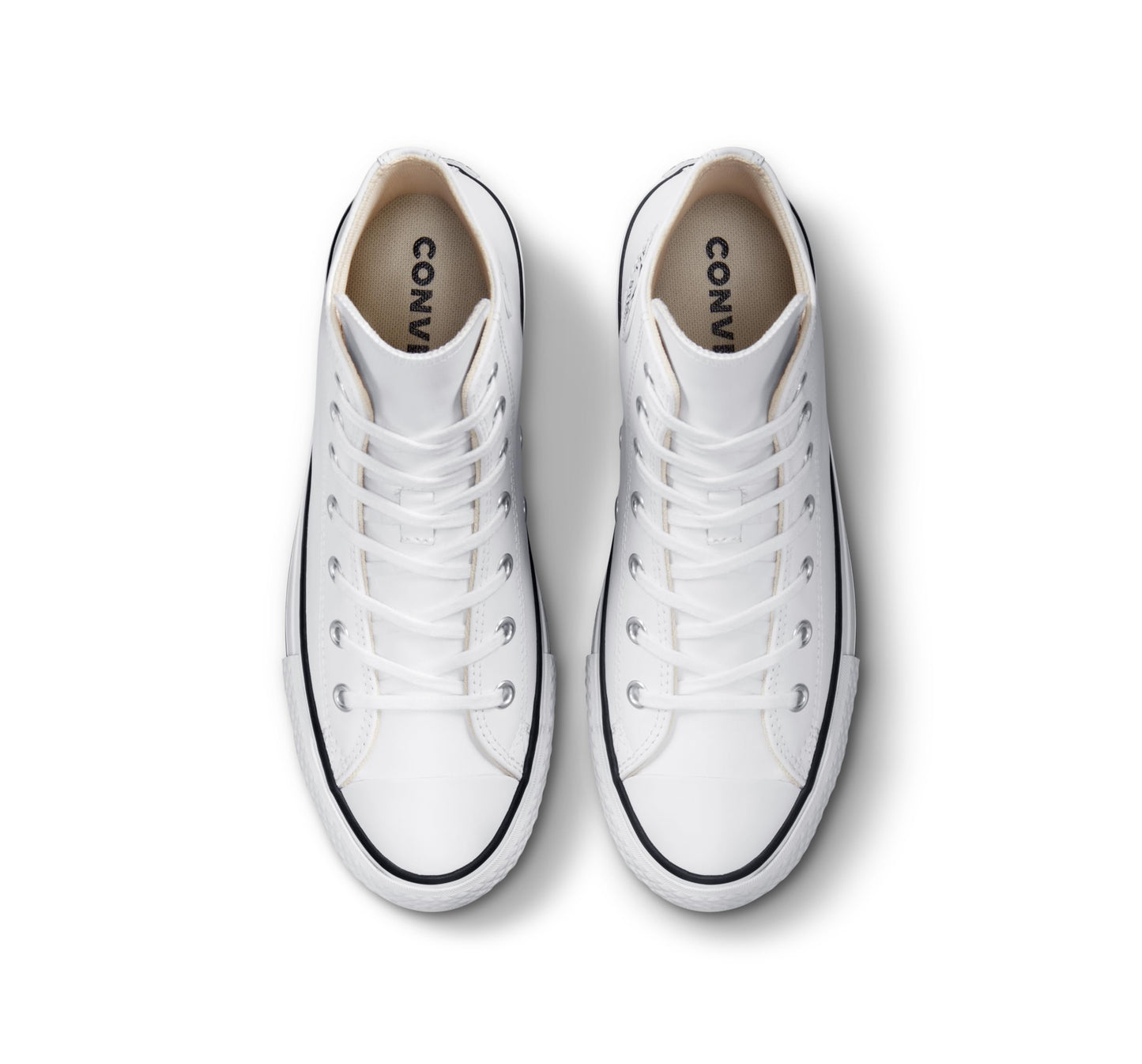 Converse Unisex Chuck Taylor All Star Eva Lift Platform Leather (Big Kid) White/Natural Ivory/Black 6 Big Kid M