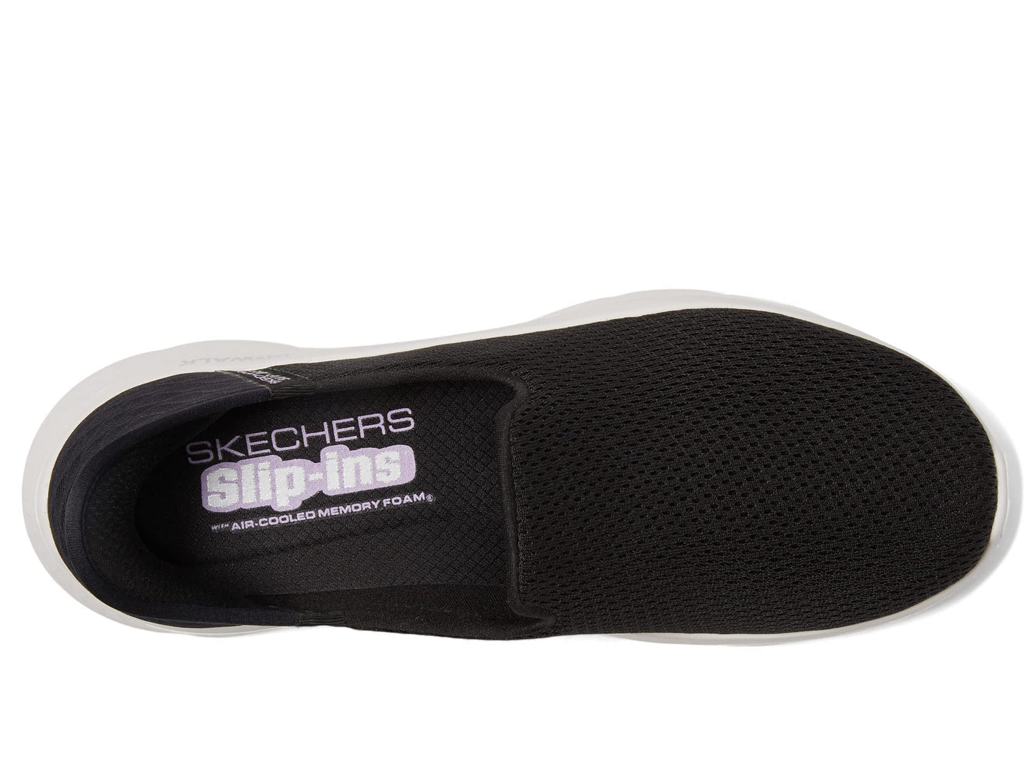 Skechers Women's Hands Free Slip-Ins Go Walk Flex-Relish Sneaker, Black/White, 8