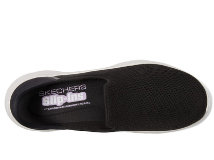 Skechers Women's Hands Free Slip-Ins Go Walk Flex-Relish Sneaker, Black/White, 8