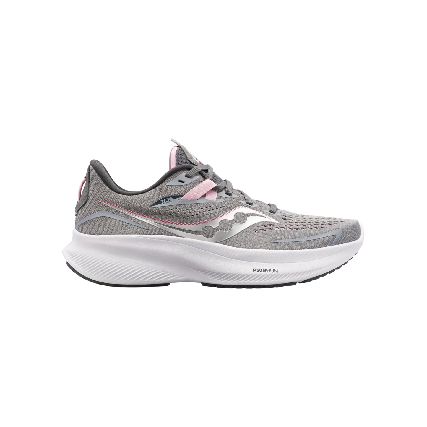 Saucony Ride 15 Women Running Shoe, Alloy Quartz, 8.5 Wide