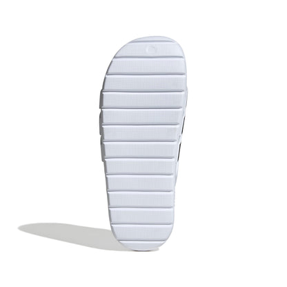 adidas Unisex-Adult Adilette Clog, White/Black/White, 13