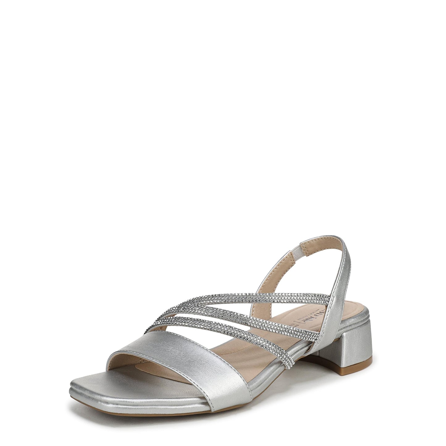 LifeStride Women's Joy Sandal Silver Synthetic 8.5 W