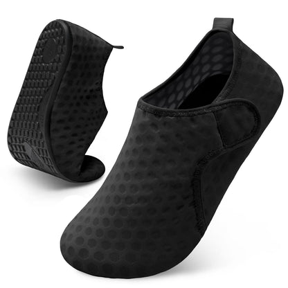 Men's Water Shoes Barefoot Slipper Socks for Men Wide Swim Beach Sand Socks Mens Gardening Earthing Shoes Fishing Dive Wet Shoes Size Black