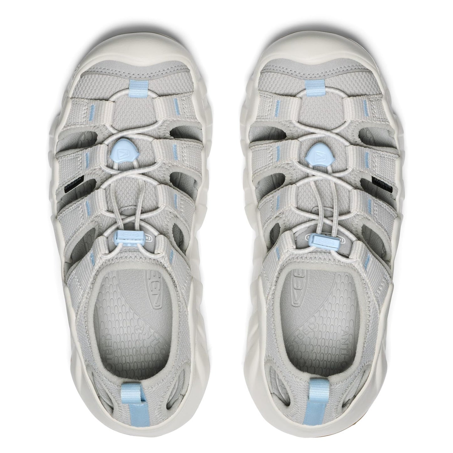 KEEN Women's Hyperport H2 Breathable Easy On Comfortable Hiking and Water Sandals, Alloy/Skyway, 8.5