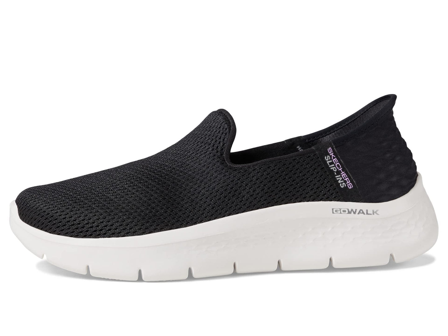 Skechers Women's Hands Free Slip-Ins Go Walk Flex-Relish Sneaker, Black/White, 8