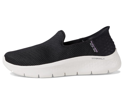 Skechers Women's Hands Free Slip-Ins Go Walk Flex-Relish Sneaker, Black/White, 8
