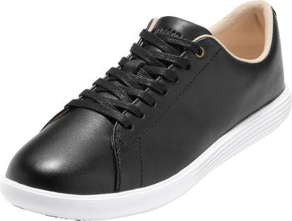 Cole Haan Womens Grand Crosscourt II Black Leather/White 6.5 B - Medium