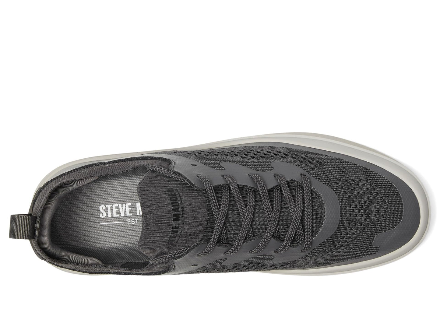 Steve Madden Mens Oslo Fashion Sneaker, Dark Grey, 11.5