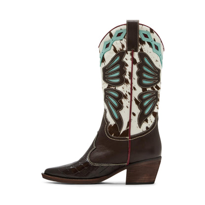 Steve Madden Women's Arroyo Fashion Boot, Blue Multi, 7