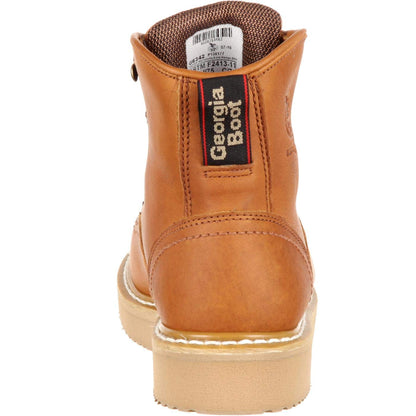 Georgia Boot Wedge Steel Toe Work Boot, Barracuda Gold, Size 10.5(M)