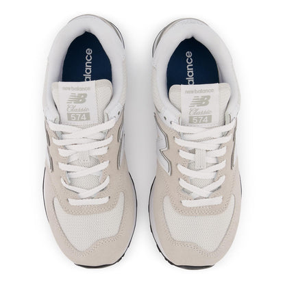 New Balance Womens 574 Core Sneaker, Nimbus Cloud with White, 7 Wide US
