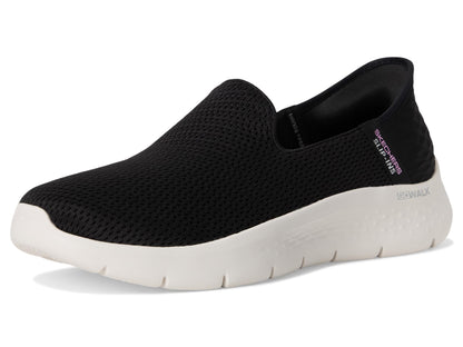 Skechers Women's Hands Free Slip-Ins Go Walk Flex-Relish Sneaker, Black/White, 8