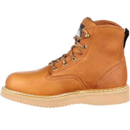 Georgia Boot Wedge Steel Toe Work Boot, Barracuda Gold, Size 10.5(M)