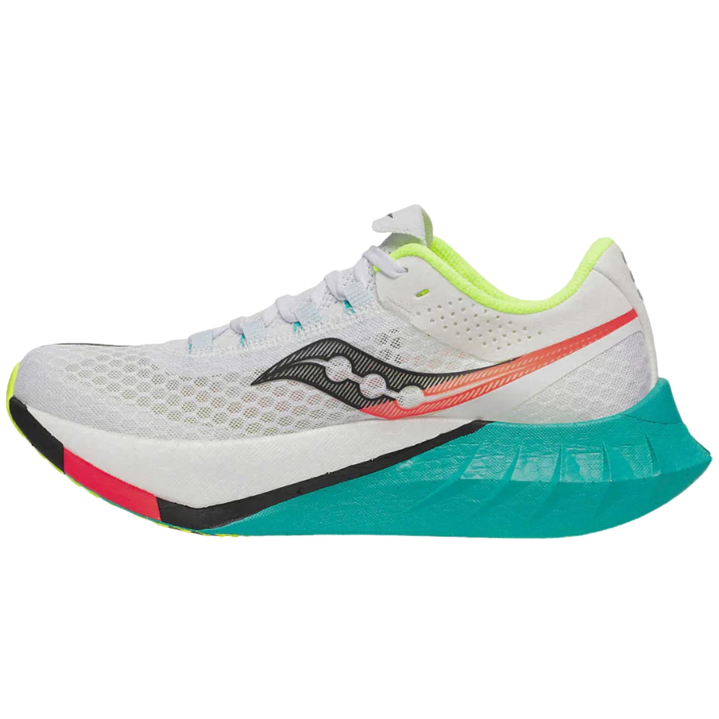 Saucony Women's Endorphin Pro 4 Sneaker, White/Mutant, 7.5