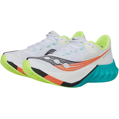 Saucony Women's Endorphin Pro 4 Sneaker, White/Mutant, 7.5