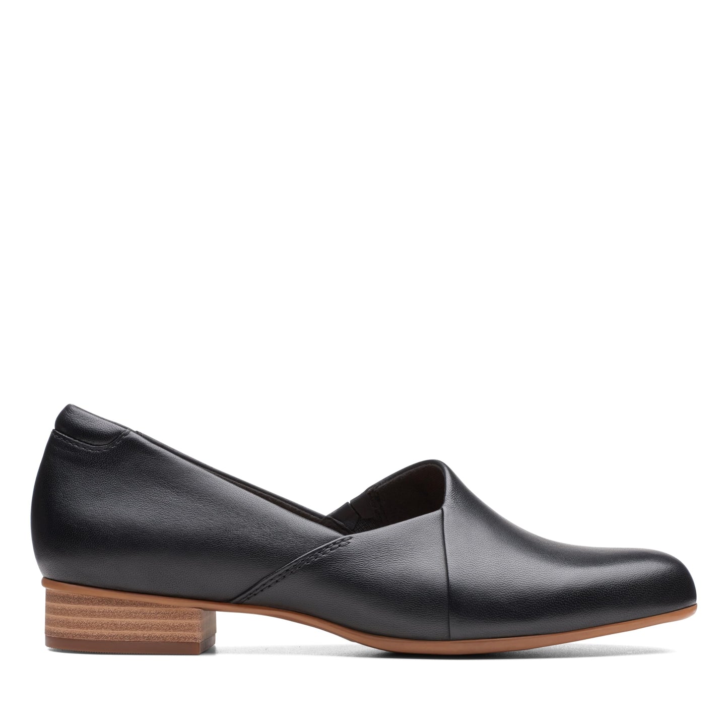 Clarks Women's Juliet Palm Loafer, Black Leather, 5 M US