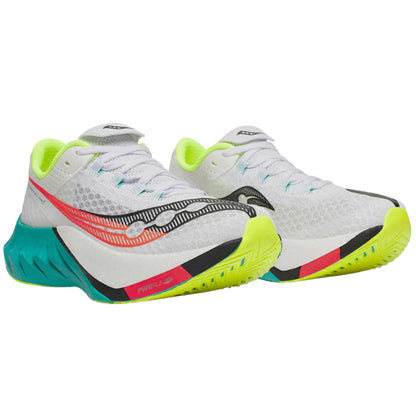 Saucony Women's Endorphin Pro 4 Sneaker, White/Mutant, 7.5