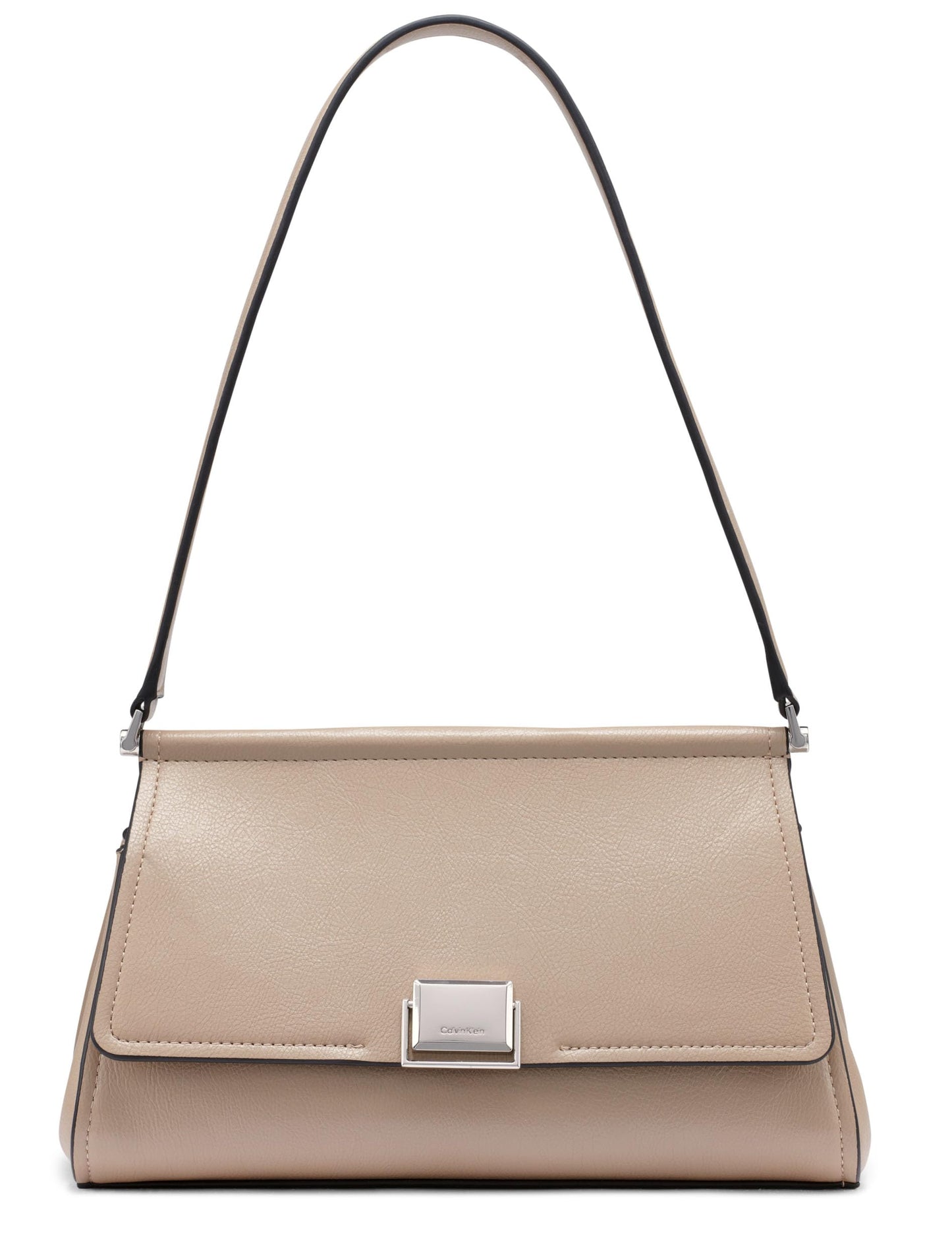 Calvin Klein Ellis Demi Shoulder Bag, Silver Mink, One Size